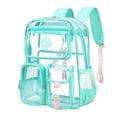 thumbnail image 1 of Clear Backpack for School, Waterproof Large Capacity Backpack Transparent Shoulder Rucksack for Commute Travel Office Daily Use, 1 of 9