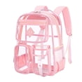 thumbnail image 1 of Clear Backpack for School, Waterproof Large Capacity Backpack Transparent Shoulder Rucksack for Commute Travel Office Daily Use, 1 of 10
