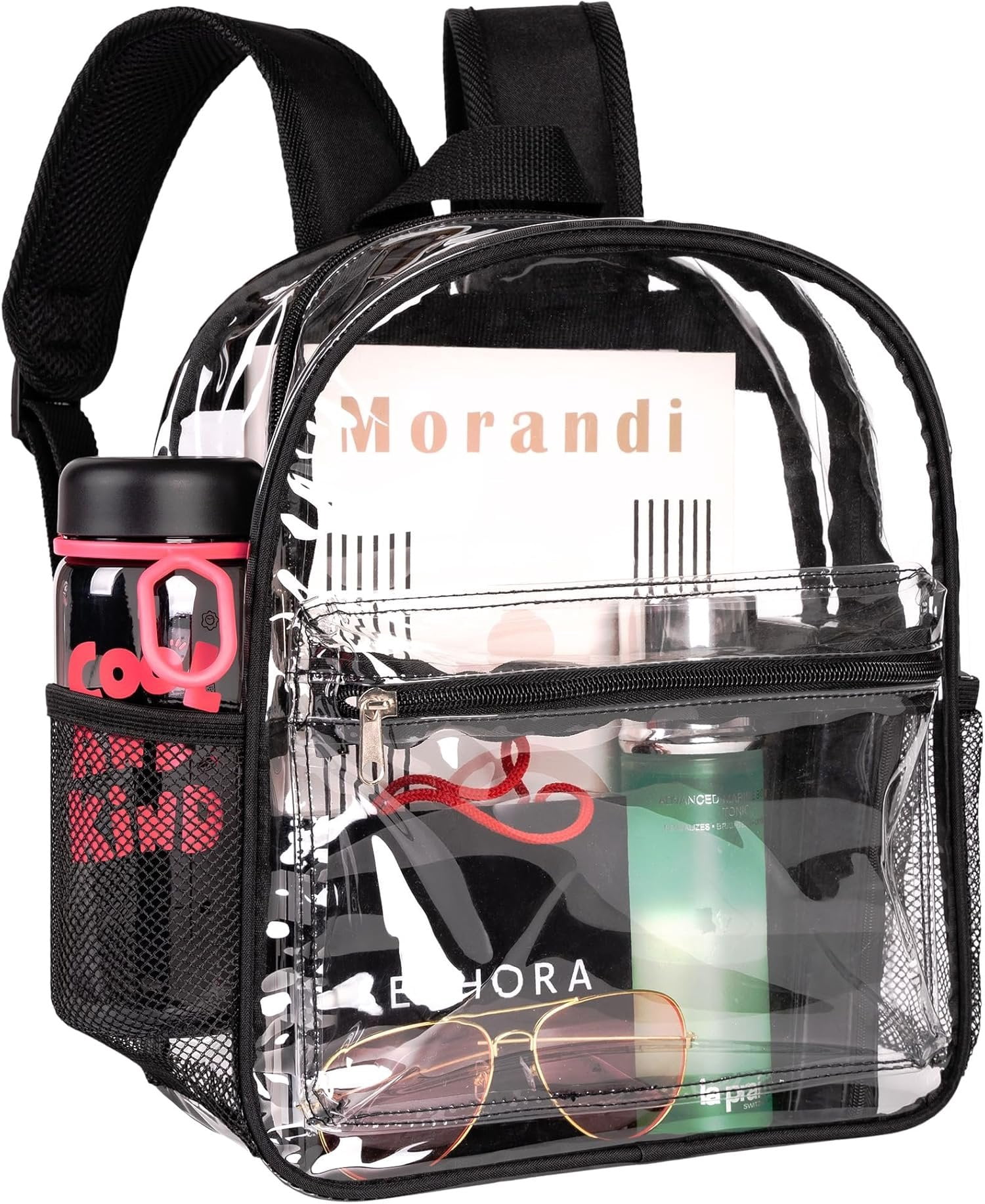 Clear Backpack for Stadium Approved 12x12x6, Small Size See Through Bag ...