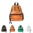 thumbnail image 1 of Clear Backpack for Stadium Events, Heavy Duty Transparent Bookbag with Reinforced Strap, Large Capacity See Through Clear Bag, 1 of 5