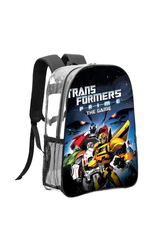 Clear Backpack for Transformers: Prime Heavy Duty for School Work Women Men Transparent backpack Bookbag Stadium Approved See Through Backpack