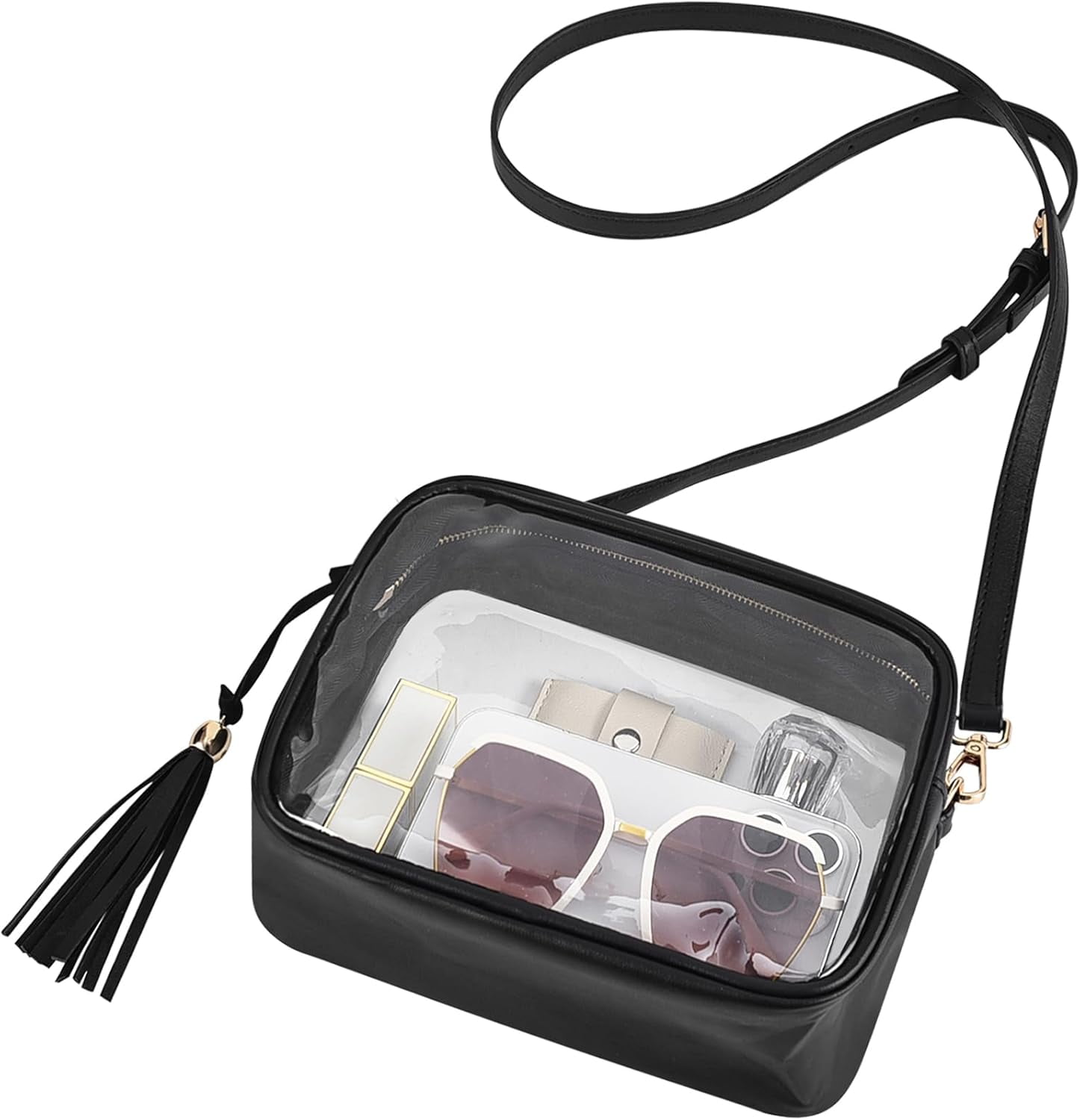 Clear Bag Stadium Approved 12x12x6 Clear Purse for Women Clear Crossbody Bag for Stadium Concert Sport festivel