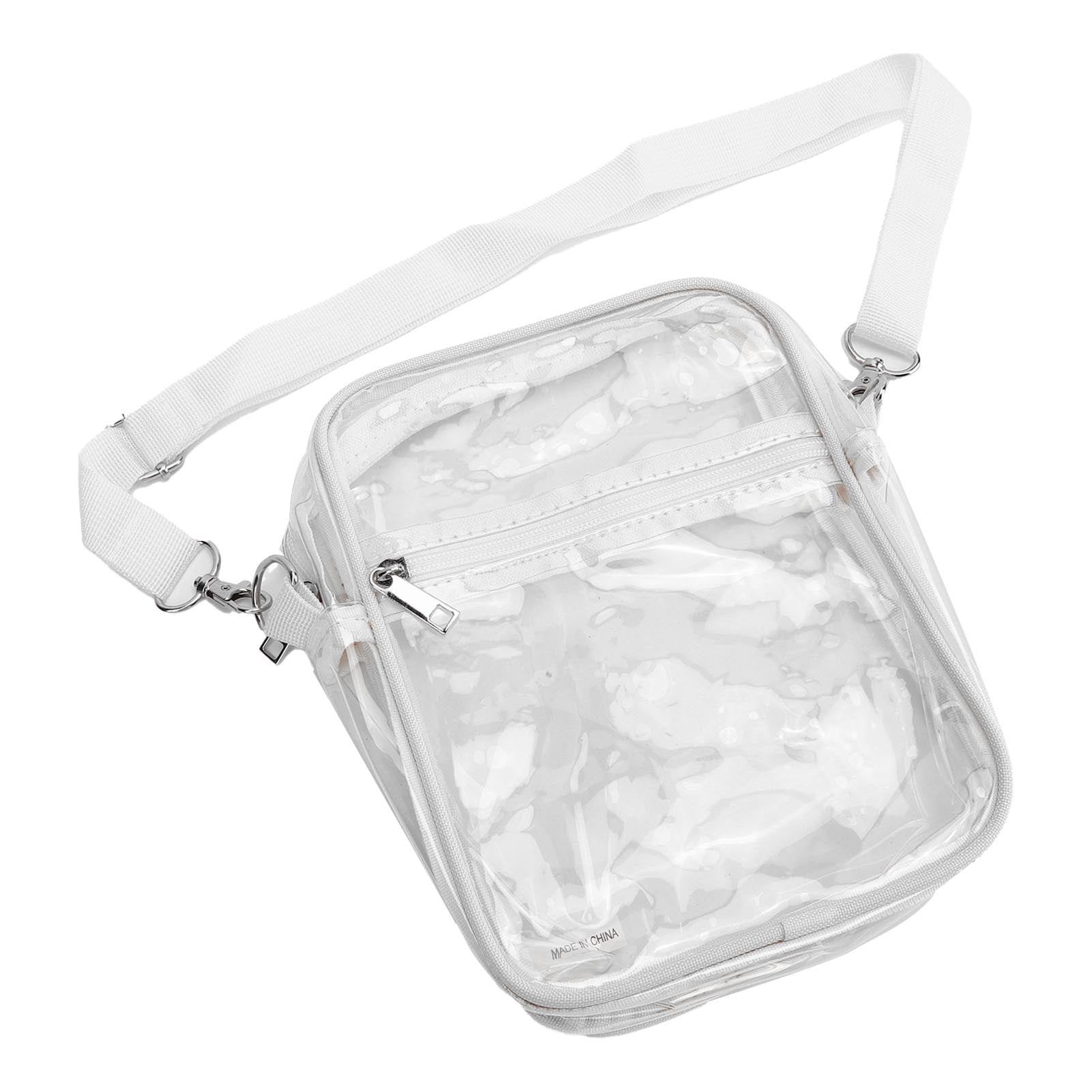 Clear Bag Stadium Approved, Clear Messenger Bag, PVC Clear Crossbody Bag With Shoulder Strap And
