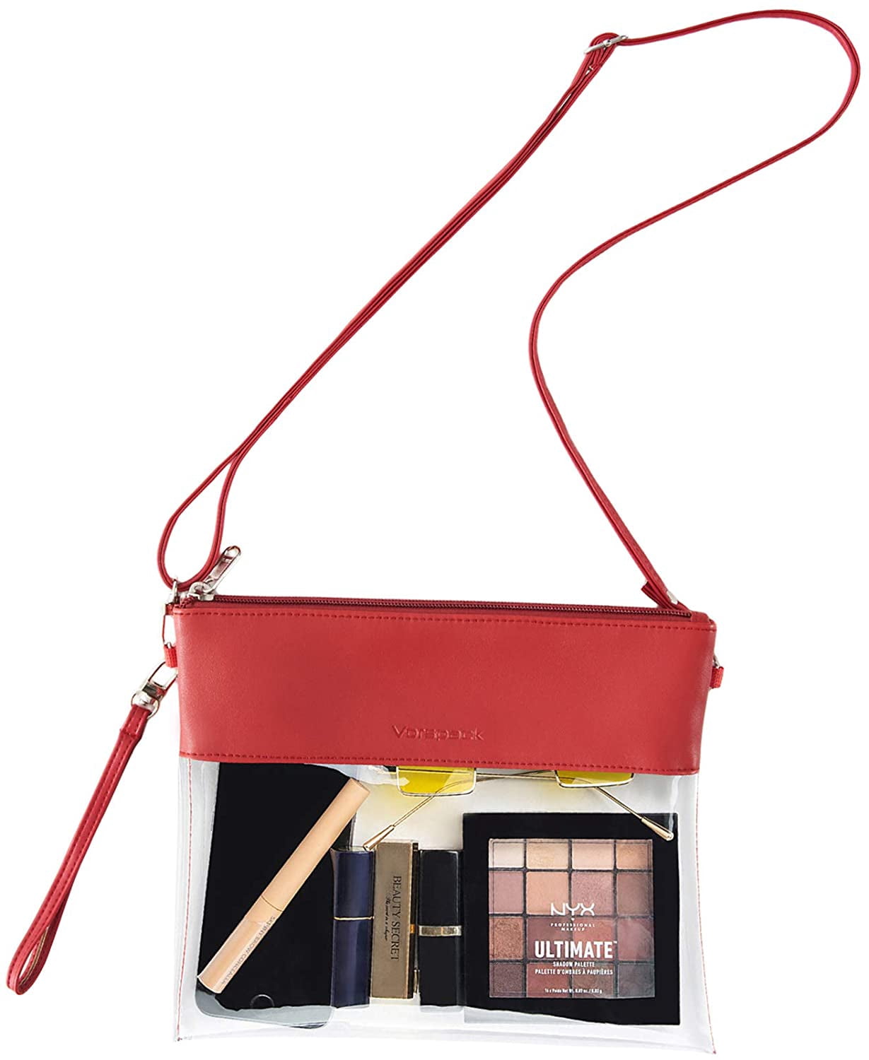 TOBVZOO Clear Crossbody Bag – Stadium Approved Purse With Adjustable Strap For Concerts, Events, Security-Friendly