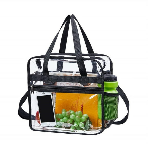 Clear Bag Stadium Approved,Stadium Security Travel & Gym Clear Tote Bags,12"x 6"x12"