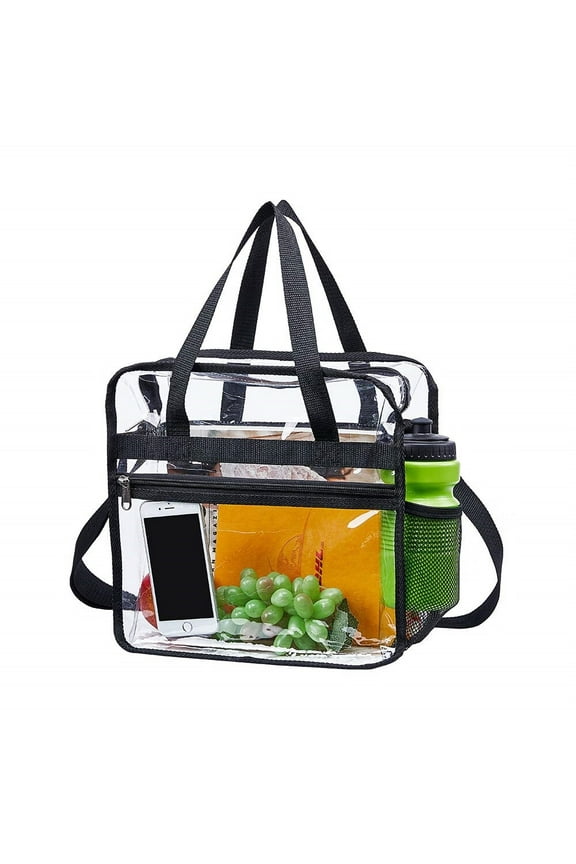 Clear Bag Stadium Approved,Stadium Security Travel & Gym Clear Tote Bags,12"x 6"x12"