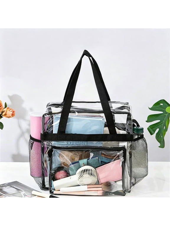 Clear Bag For Stadium Events Clear Bag Clear Backpack Clear Purse For Stadium Events For Work Sports Games Gym Storage Compartment Transparent Lunch Bags For Men And Women For Work