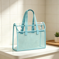 thumbnail image 1 of Clear Bag for Stadium Events, Waterproof Large Capacity File Bag, See Through Bag for Concerts,Travel and Festivals, Smooth Zipper and Handles for Women Purse, 1 of 5