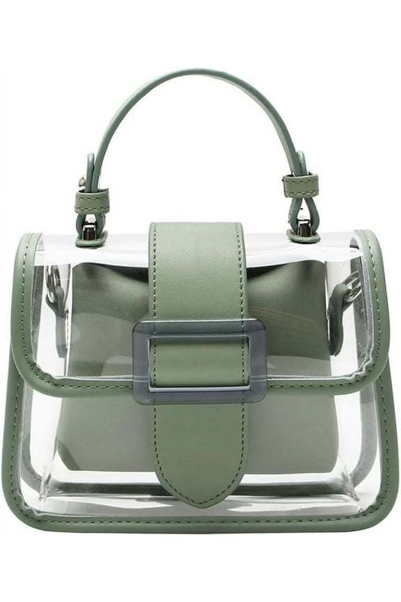 Clear Bag Stadium Events Women 2025 Trendy PVC See Through Purses Chain Shoulder Crossbody Bags Satchel Mini Handbag