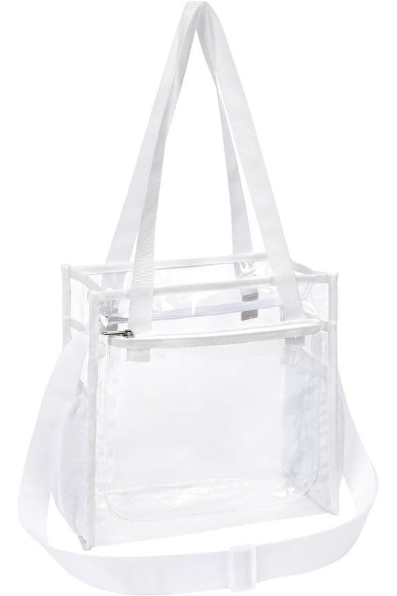 Clear Bag for Stadium Events 12x6x12 - Stadium Approved Clear Tote Bag for Events Day Concert and Work