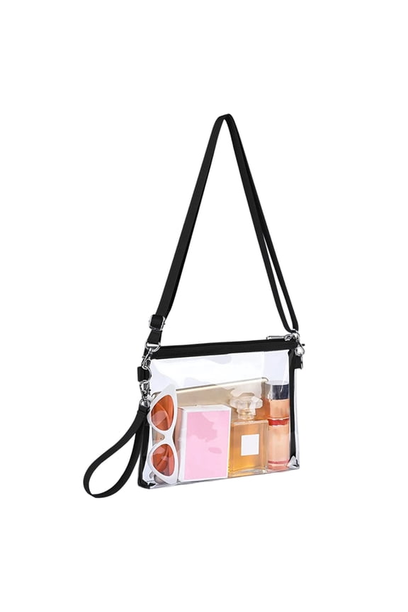 Clear Bag for Stadium Events Clear Purse Stadium Approved See Through Crossbody Bag
