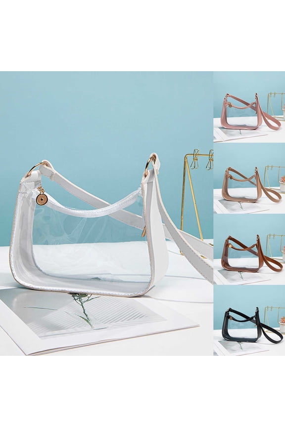 Clear Bag for Stadium Events, Crossbody Transparent Bag for Concerts Sports Events, Purses for Men & Women