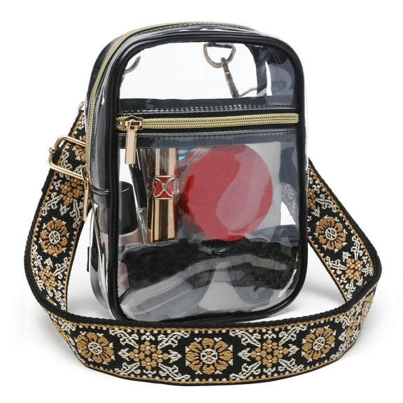 Clear Bag for Stadium Events, Stadium Approved, Women Clear Crossbody Purse Bag for Work, Clear Stadium Bags for Sporting Events, Concerts