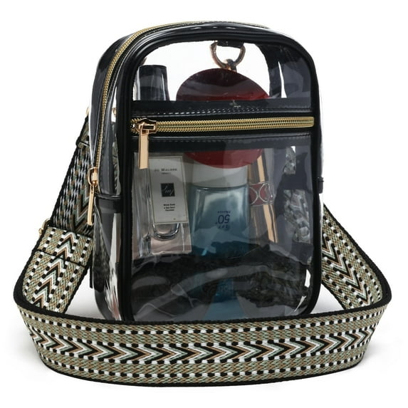 Clear Bag for Stadium Events, Stadium Approved, Women Clear Crossbody Purse Bag for Work, Clear Stadium Bags for Sporting Events, Concerts