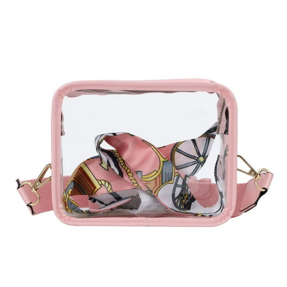 Clear Bag for Stadium Events Women Stadium Approved Crossbody Bag Clear Purse Concert Sport Shoulder Handbag