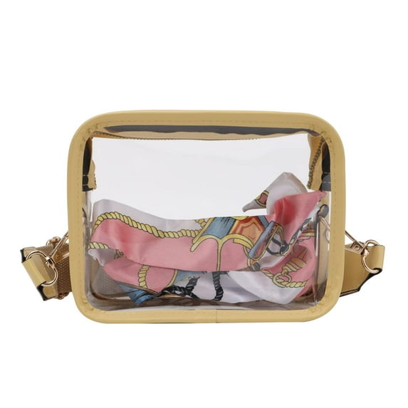 Clear Bag for Stadium Events Women Stadium Approved Crossbody Bag Clear Purse Concert Sport Shoulder Handbag