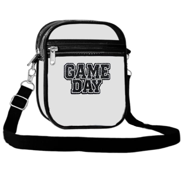 Clear Bag for Stadium Events with Sport Letters, Stadium Approved Transparent Purse Messenger CrossBody Bags for Women and Men