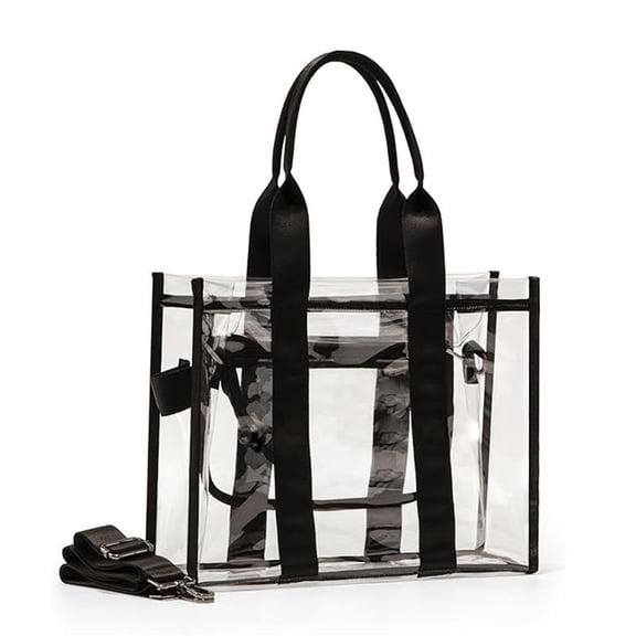 Clear Bags Stadium Approved Clear Bag with Adjustable Strap and Zipper