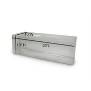 Clear Ballistics - 20% BALLISTIC GELATIN LONG RANGE BLOCK 20   10   10 in