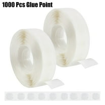 Clear Balloon Adhesive Dots (1000 Pcs), Double-Sided Removable Tape for Crafts/Parties, 1cm Diameter for Balloon/Scrapbook Decoration, Safe and Easy to Use