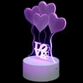 thumbnail image 1 of Clear Balloons 3D Illusion Lamp Love Heart Balloon Night Light for Kids Colors Changing Touch Sensor Optical Illusion Night Light Bedroom Decor ations Touch Night Light, 1 of 8