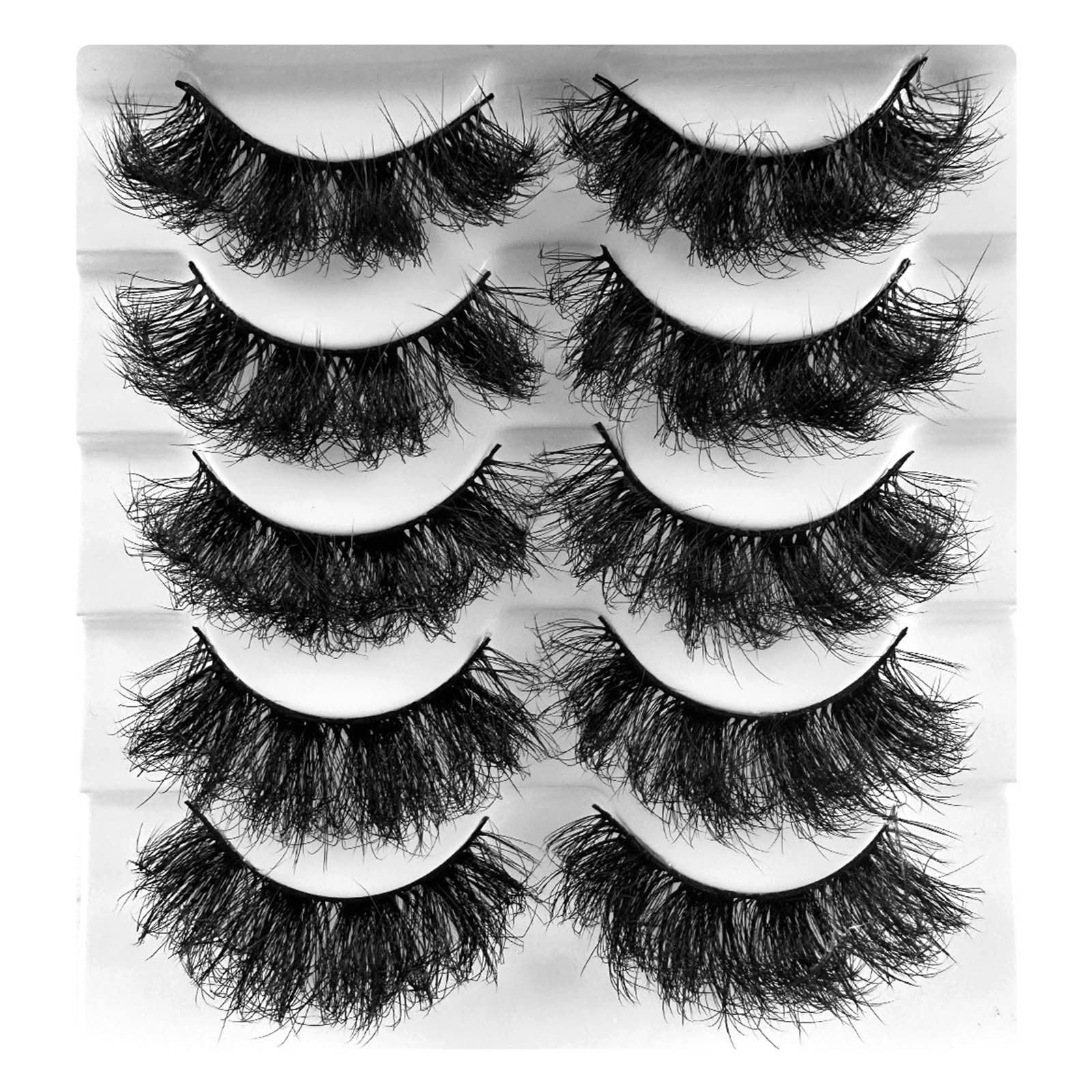 Clear Band Eyelashes Color Lashes Strips 2 IN 1Reusable Eyeliner And