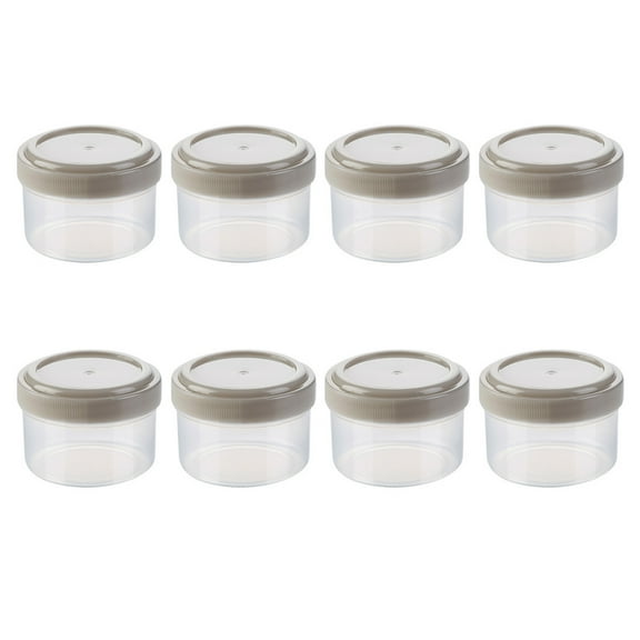 Clear Base, Reusable Food Containers for Freezer Storage Stack & Save