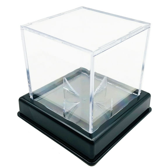 Clear Baseball Display Case Acrylic Baseball Storage Clear Baseball Box Sports Baseball Holder Container with Stand