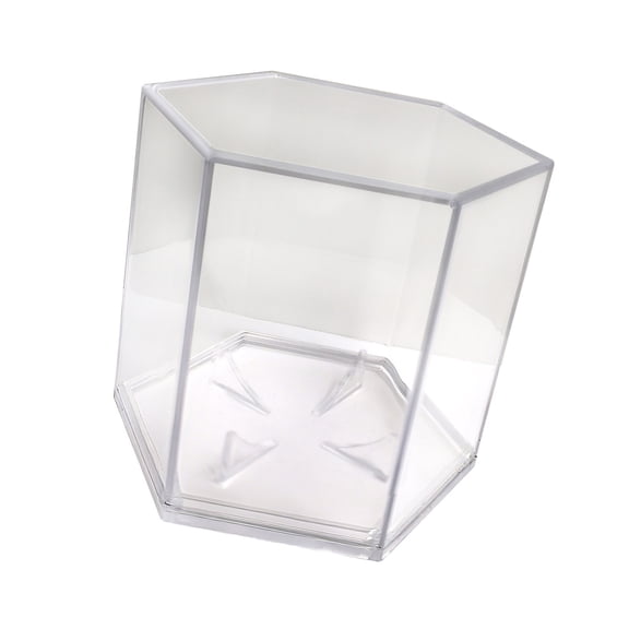 Clear Baseball Display Case Acrylic Baseballs Stand Hexagonal Storage Box Showcase Display Protector