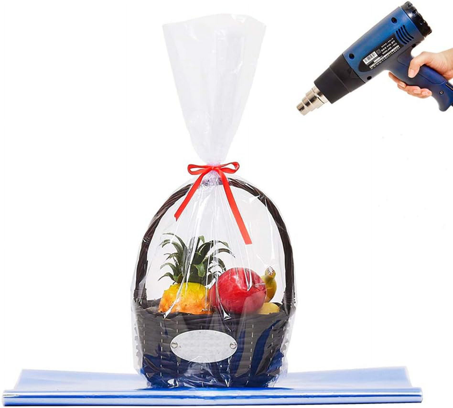 Clear Basket Cellophane Bags Shrink Wrap Bags Cello Bags for Gift and