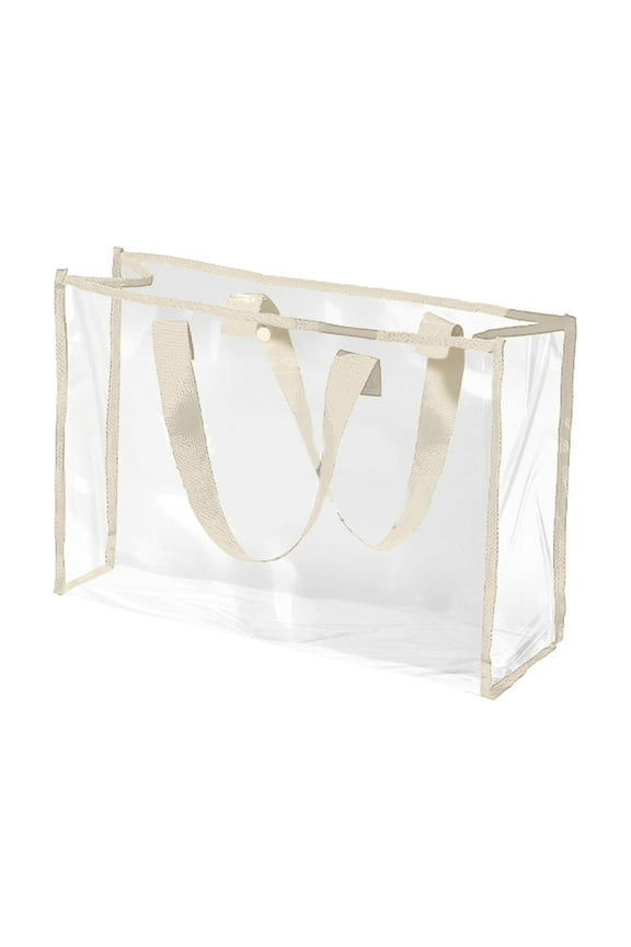 Clear Beach Bag for Women Large Transparent Travel Tote Handbags for Stadium Events Gym Concert Sports