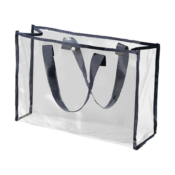 Clear Beach Bag for Women Waterproof PVC Portable Large Transparent Tote Bag for Swim Travel