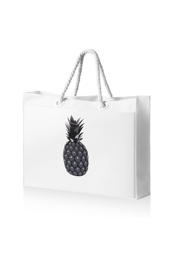 Clear Beach Tote Bag Large Waterproof, Women See Through Transparent Plastic Concert Sandproof  Extra Oversized Stadium Pineapple White Pool Neon Jelly Bags, Travel Swim Small Essentials Stuff Mom Gif