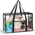 thumbnail image 1 of Clear Beach Tote Bag - Waterproof PVC Stadium Approved - Extra Large Transparent Bag for Pool, Concert, 1 of 9