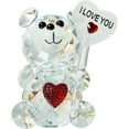 thumbnail image 1 of Clear Bear Figurine Elegant Tabletop Ornament Collectible for Valentine's Day Wedding Birthday Party Decoration Valentine's Day Decorations, 1 of 8