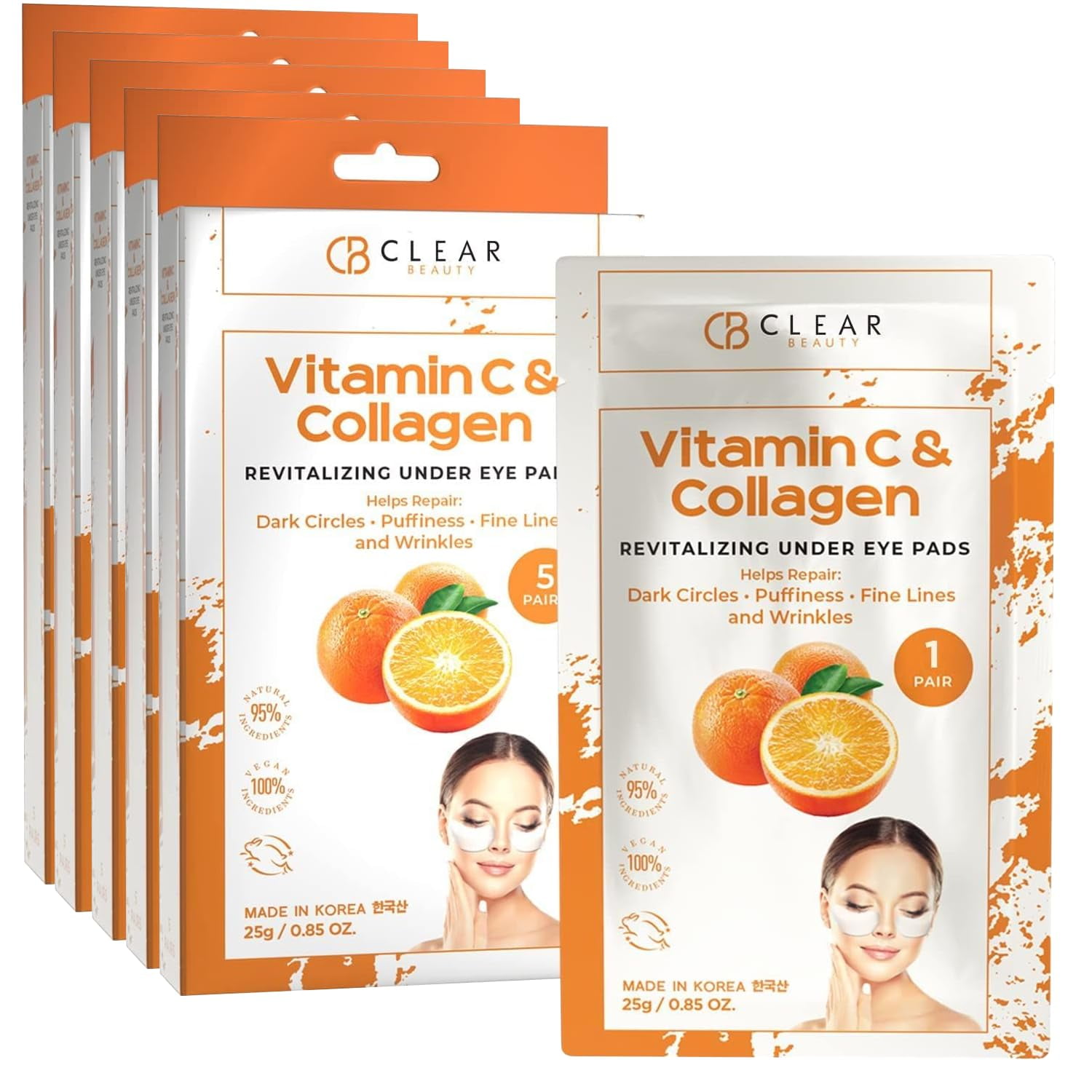 Clear Beauty Vitamin C AKF18 & Collagen Under Eye Tested, Reduces Dark ...