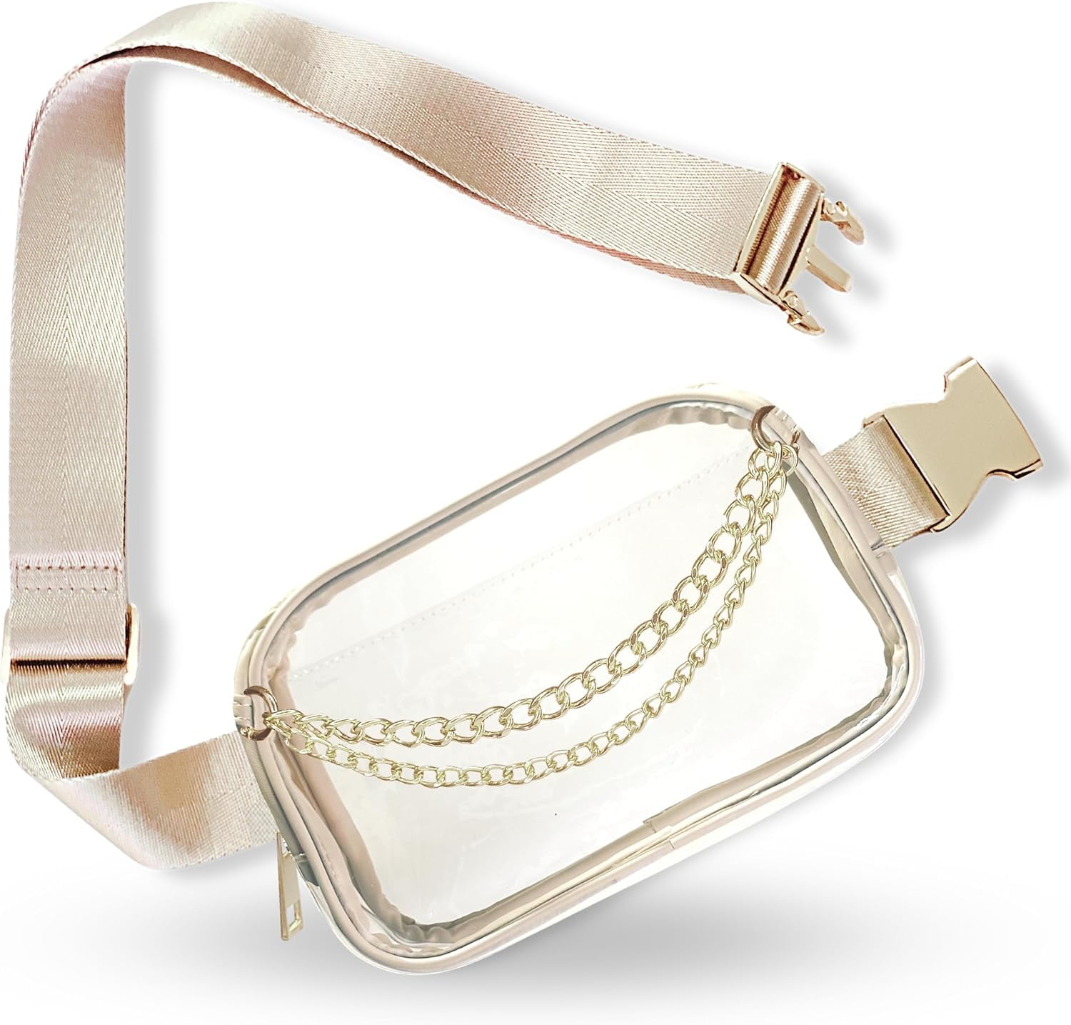 Clear Belt Bag Cute Clear Purse for Women Stadium Approved Below