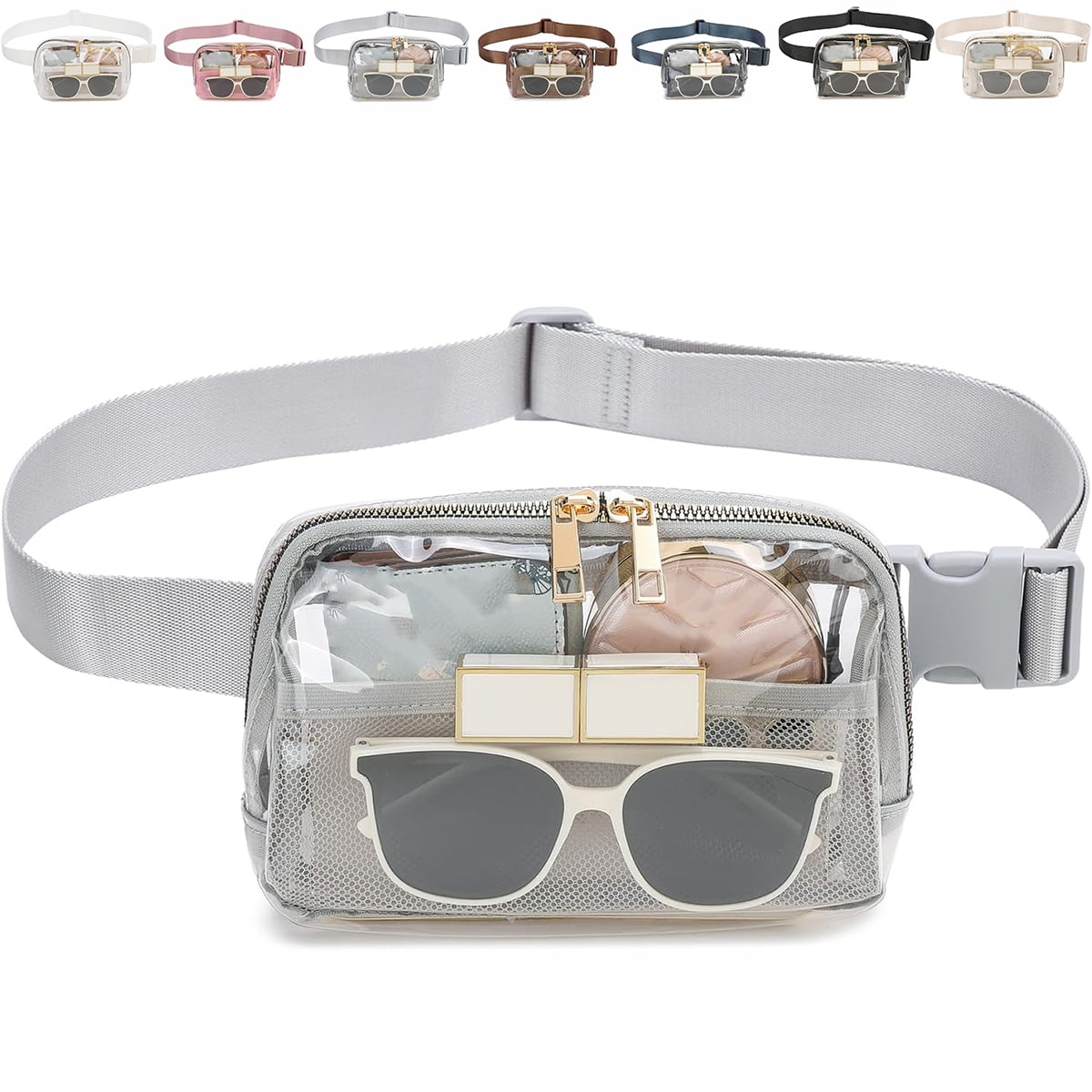 Clear Belt Bag Cute Clear Purse for Women Stadium Approved Below