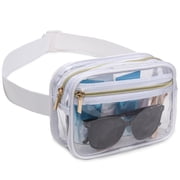 Clear Belt Bag Stadium Approved Cross Bag with Adjustable Belt for Sports, Beach, Concert