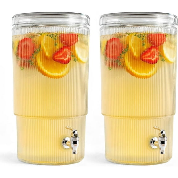 Clear Beverage Dispenser for Drink Serving and Entertaining Use.