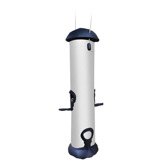 Clear Bird Feeder Classic Tube Feeder Outdoor Hanging Bird Feeders Seed Food Dispenser Containers for Yard Garden Outdoor