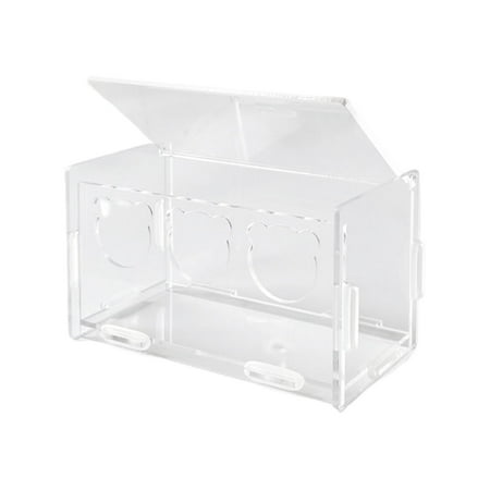 Clear Bird Feeder Feeding Equipment Food Container Pet Bowl Cage Accessories for