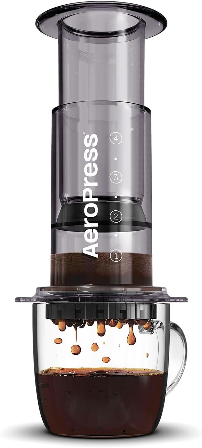 Clear Black Coffee Press 3 In 1 Brew Method Combines French Press, Espresso, Full Bodied