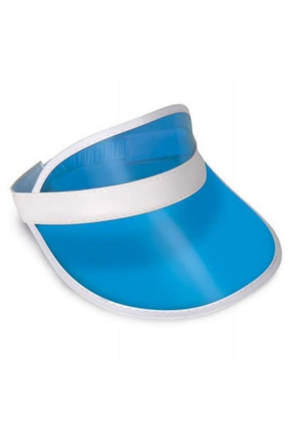 Clear Blue Plastic Dealer's Design Visor