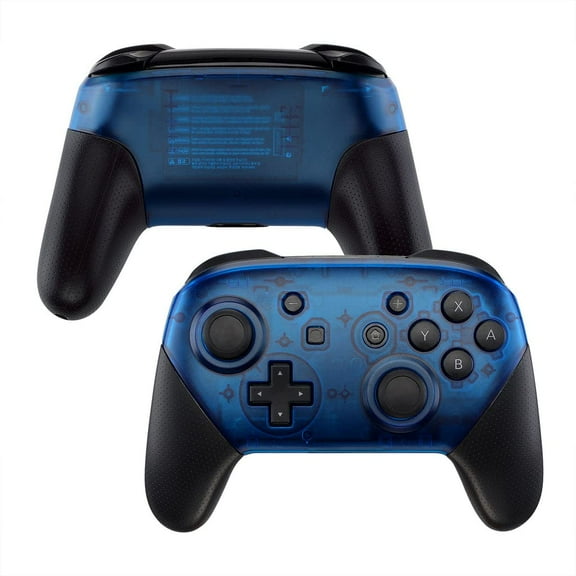Clear Blue Switch Pro Wireless Custom Controller Soft Touch Finish Unique Design