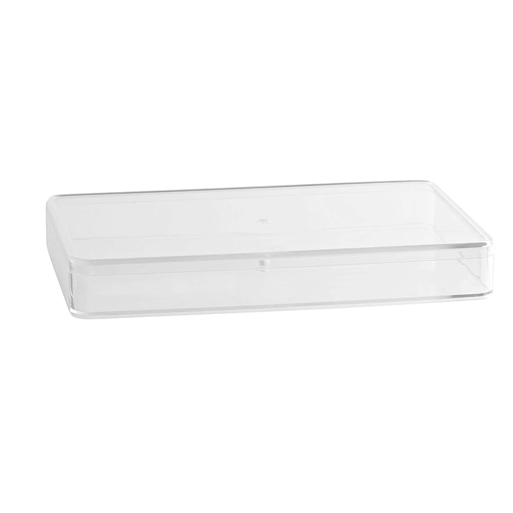 Clear Boxes 6 Pack 7.25”X4.75”X1 Lucite Boxes With Round Edges