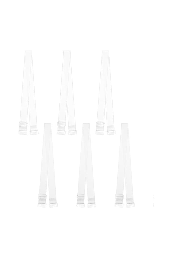 Clear Bra Straps, 3-Pairs Invisible Non-Slip Adjustable Bra Straps for Strapless Bra - 1.8CM