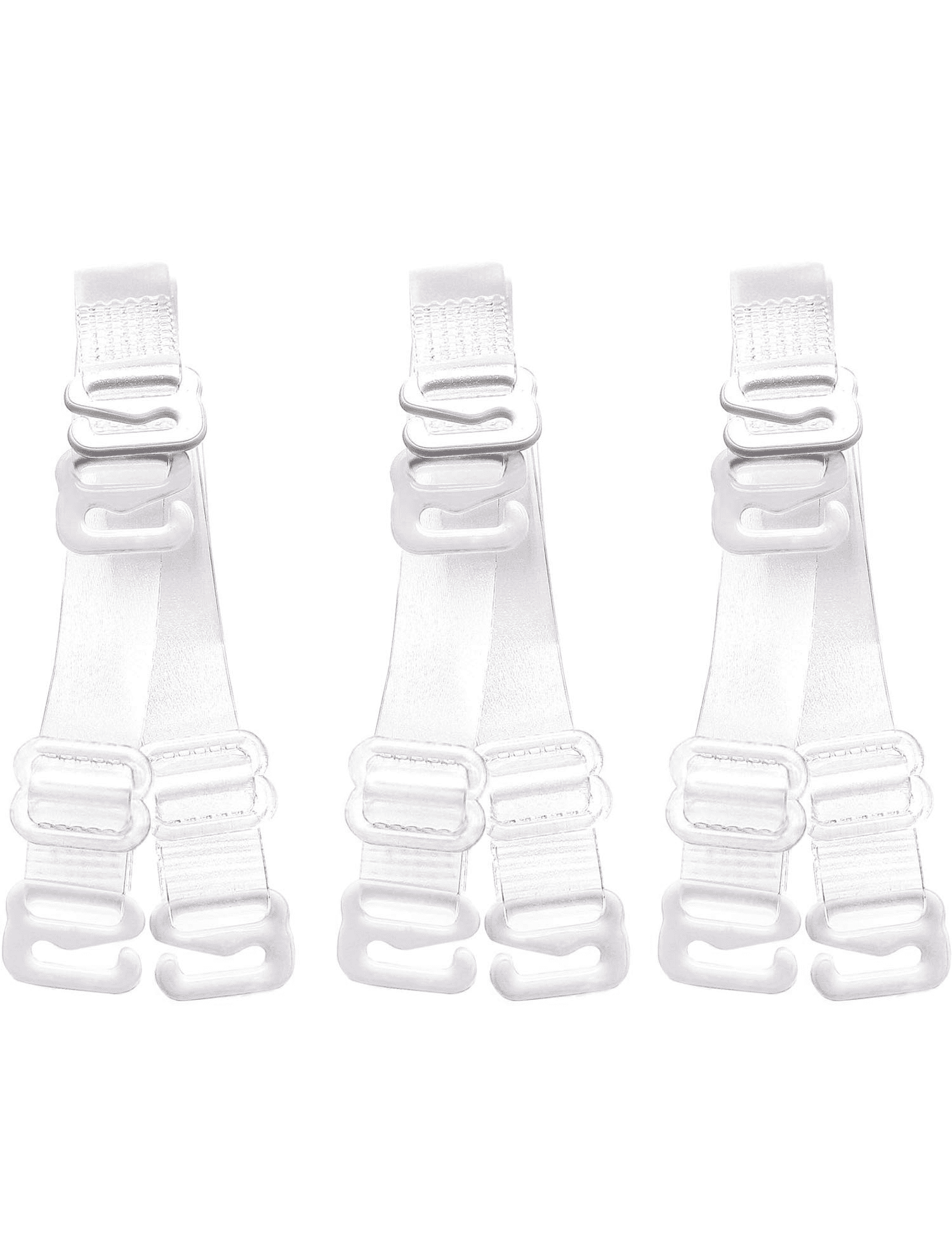 Clear Bra Straps Metal Pair Adjustable Transparent Invisible Back Straps  Bras E5