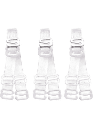 Unique Bargains Abs Non-slip Adjustable Invisible Clear Bra Shoulder Straps  With Plastic Hook 2 Pair 12mm : Target