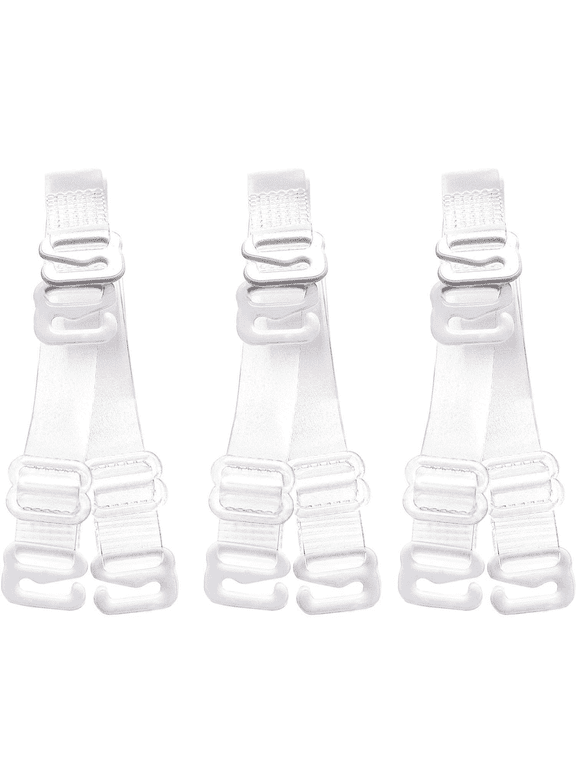 Clear Bra Straps, 3-Pairs Invisible Non-Slip Adjustable Bra Straps for Strapless Bra
